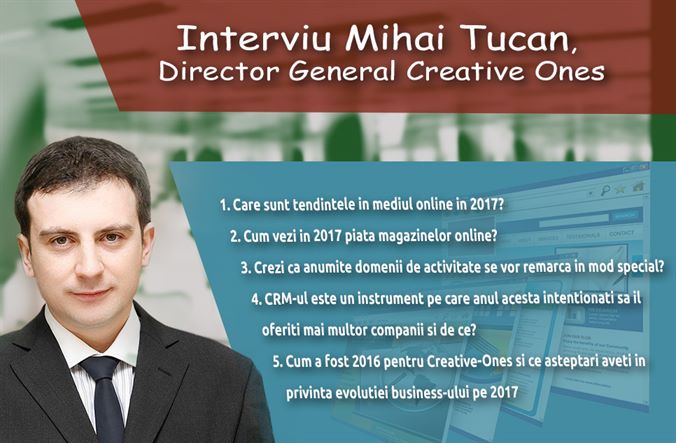 Interviu Mihai Tucan, Director General, Owner & Founder Creative Ones